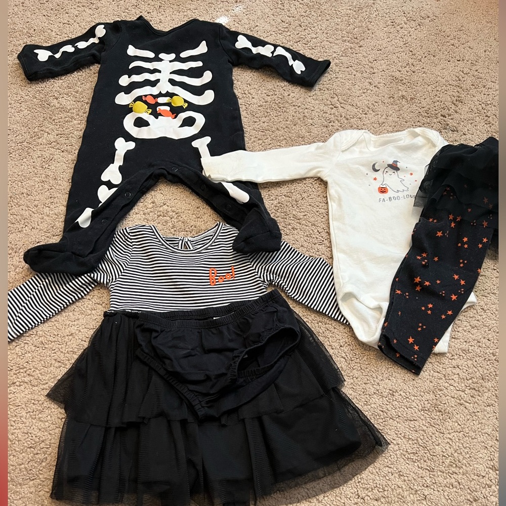 9Month Baby Girl Halloween Outfit Bundle